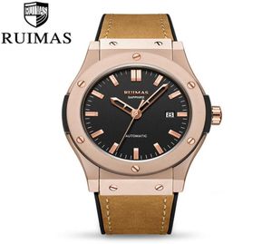Ruimas Mens relógios Top Brand Lexury Luxury Mechanical Luxury Watch Men Sport Wristwatch Mens Reloj HOMBRE17348934310