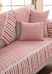 Stripe Moderne Baumwoll -Couch Couch für Möbel Nicht -Slip Sofa Slipcovers Sofa Matte Home Textil