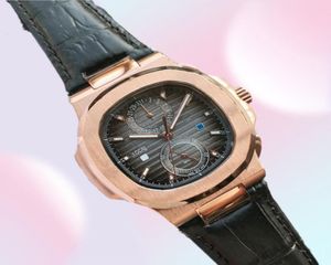 TOP AAA 40mm Deisgrer Watches Gold Case Black Face 316L Automatisk rörelse Klocka Datum Show Sapphire Glass Luminous Luxury Mens WRI3049995