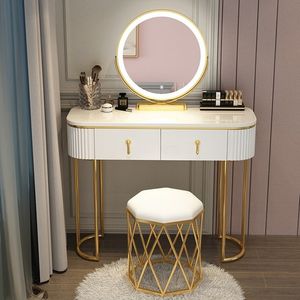 Dolaplar Yatak Odası Masaları Lüks Katı Dresser Vanity Soyun Makyajla Modern Ayna Masaları Konforlu Yatak Odası Çekmeceleri