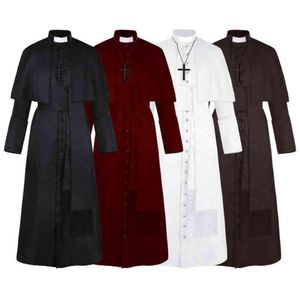 Sacerdote Venha Igreja Católica Religiosa Soutane Pope Pastor Pai vem Massa Missionário Clero Cassock L2207146945047