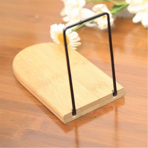 Nature Bamboo Desktop Organizer Office Home Books Book Endes Stand Holder Regal Bookrack 1 PCs