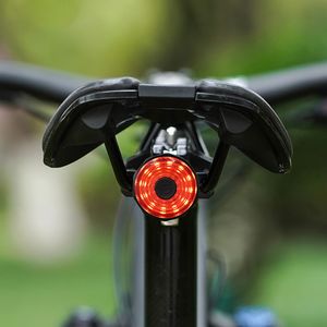 Bike Lights Smart Auto Brake Sensing Light USB Rechargeable Waterproof LED Charging Cycling Taillight Bike Rear Light Accessory