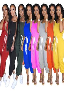 Damen Solid Color Overall Overall Mode Leisure Sport Jumpsuit Sommer Ladies Overall Plus Size Women Clothing S3xl Ly32566668843