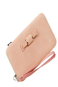 Portfele LFMBWALLET Women Women039S Portfel Snap Moneta Torebka TEFEL BAMK BOW Multicard Bit Card Uchwyt Kobiety Luksusowy Billetera MU6673000