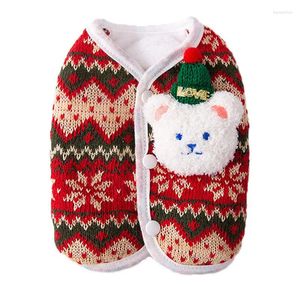 Cappotto per gatto abbigliamento per cani vestiti per animali domestici inverno maglieria Yorkshire Pomeranian Maltese Poodle Bichon Frize Abbigliamento natalizio