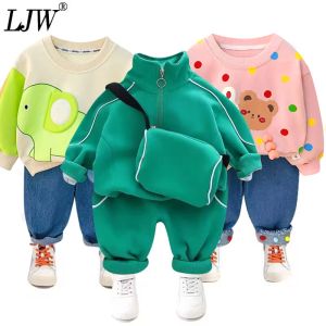 Hose Neue Kinder Kleidung Jungen Kostüm Brief Tracksuit Tops Hosen Kinder Frühling Jungen Outfits Mädchen Set Infantil Neugeborene 2pcs