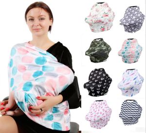 Baby Car Seat Canopy Cover Breastfeeding Nursing Scarf Cover Newborn Infant Breast Feeding Covers Cloth Up Udder Covers Shawl Wome6109777