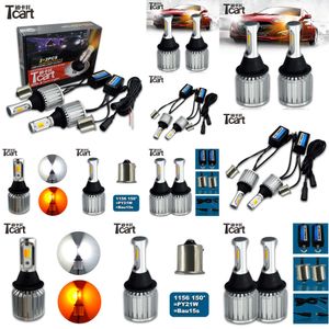 TCART CAR Interiörstillbehör LED Turn Signal Light Drl Dayme Running BULB 1156 150 ° PY21W BAU15S FÖR NISSAN QASHQAI JUKE