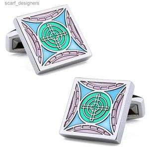 Cuff Links Hawson Marca de moda Jóias coloridas puxíveis de esmalte para homens vestido de noiva com luxo Links de manguito de luxo