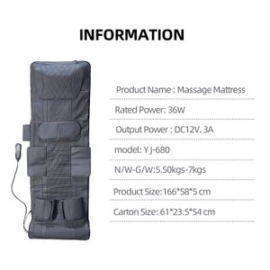 HFR Brand Multi Functional Full Body Massage Pad Cervical Shoulder and Neck Bår Lumbal Back Electric Heat Sits Madrass