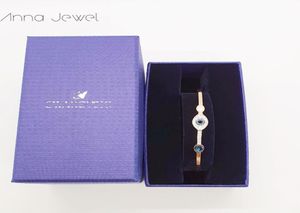 Роскошные ювелирные изделия Swarovskis Erul Eye Snake Chain Symbolic Bracelets Bracelet For Women Men Couples с логотипом Brand Box Crystal6468330