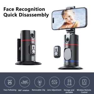 Gimbals 360 ° Rotação estabilizadora Gimbal Selfie Stick Stick Rastreamento de face Auto Face Mount Gesture Control Smart Shooting Solter para Vlog