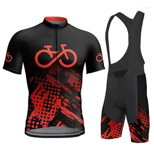Yarış setleri bisiklet forması 2024 bisiklet takım elbise kısa kollu giyim bisiklet maillot bib şort
