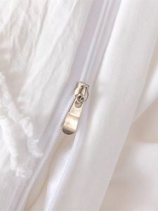 GEOMETRISKA BLESSKAPLIGA BLESS -täckning av hög kvalitet Set King Size Pure Color Queen Bedding Set Twin High End Quilt Covers Cillow Case