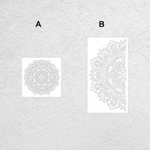 40cm - 80 cm de decoração de estêncil parede para modelo de pintura para pintar decors decorativos rolos de tijolos alvo de flor redonda mandala s316