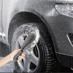 Car Wheel Brush T Type Tire Brush Anti-Skid Rim Cleaner Brush Car Wash Kit Tire Cleaning Tool Car Exterior Care Easy Use Durable