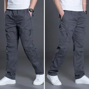 Erkek pantolon yaz sonbahar moda erkekler rahat pamuk uzun düz joggers homme artı boyut 5xl 6xl düz pantolon giyim için