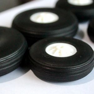 10pcs/partia Eva gumowe koło pu plastikowe koła do lądowania kół płaski ogon 35-60 mm dla hurtowni stałej skrzydła RC