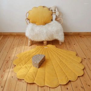 Carpets Shell Shaped Baby Sleeping Mat Nordic Kids Room Play Tents Cute Floor Crawling Mats Nursery Bedroom Decor