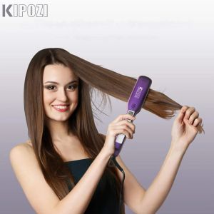 Щетки Kipozi Professional Titanium Flat Iron Hair Hairser с цифровым ЖК -дисплеем Двойное напряжение Мгновенное отопление керлинг железо железо