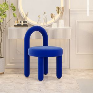 Luksusowe kaszmirowe krzesła do makijażu nowoczesne salon sofa sofa krzesło sypialnia próżność stołek do domu meble domowe relaks stołek