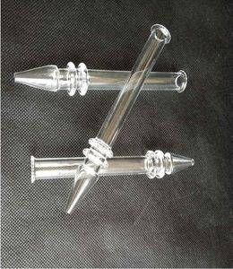 Quartz Rig Stick Nail с 5 -дюймовыми прозрачными курительными трубами наконечники фильтров