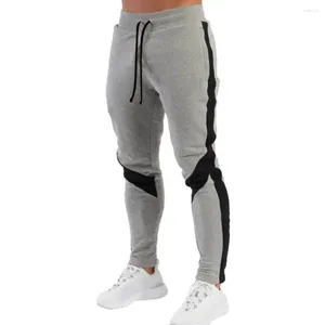 Męskie spodnie męskie Stylowe sporty wiosenne/jesienne z kieszeniami Szybki suchy elastyczna talia sznurka