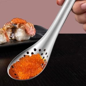 Cucchiai cuocere cucchiaio resistente al calore di grado forato liscio senza deformazione utensile da cucina ideale per filtrare il tuorlo d'uovo