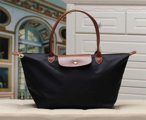 New French Top Leather Longxiang Bag Women039S NYLON LONG HANDLING DUMPLING TOTE7712914