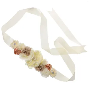 Garters European Style Maternity Belt Pregnant Woman Bride Sash Polyester Flower For Pregnancy