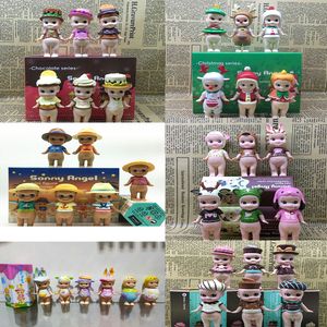 Actionspielzeugfiguren 6pcs/Set Sonny Eine süße Tier Marine -Serie PVC Kawaii Mini Collectible Model Kinder Spielzeug Puppe Geschenk