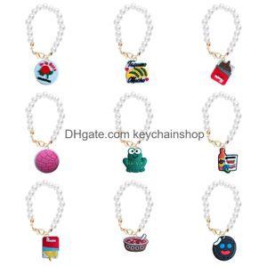 Schlüsselanhänger Lanyards Charm Accessoires Perle Tumbler Kette für Becher mit Griffdiagramm Lieferung ot4od