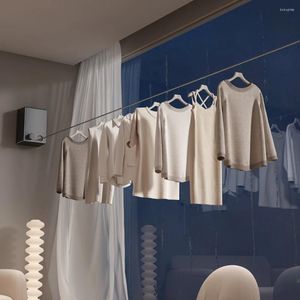 Hangers Retractable Clothesline Laundry Hanger Clothes Drying Rack Double Layer Stretchable Line