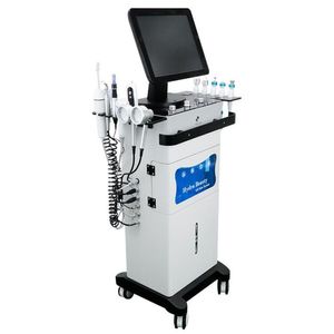 Микродермабразия 13 в 1 RF Машина для лица Hydra Aqua Chileaing Machines Машины воды, очищающие дермабразию ультразвуковую морщин.