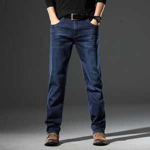 Spring and Autumn New Jeans Mens Elastic Business Mens denim pants Mens long pants Straight leg pants 9131