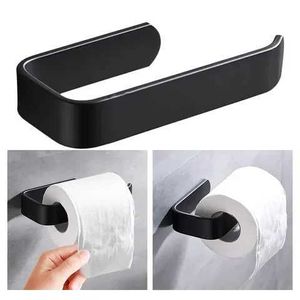 Toilet Paper Holders Acrylic Toilet Paper Holder Tissue Rack Wall Mounted Bathroom Roll Holder Paper Tissue Rack Hook Kitchen Hanger Punch-free 240410