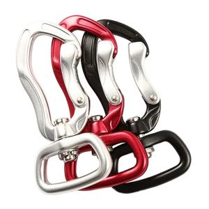 Professionell bergsbestigning Caving Rock Climbing Carabiner D Dformad Safety Master Skruv Säkerhetslås Buckla Outdoor Tools