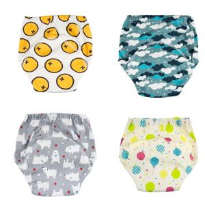 Pantaloni da 4 pezzi per bambini baby infant toddler pantaloni di addestramento impermeabile in cotone cambio di panno