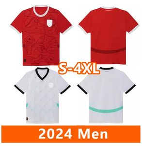 Austria 2024 Koszulki piłkarskie Euro Home Austria Austria National Football Team Zestawy mężczyzn Top Tee TEE Mundurs Sets Red Tops White Fubballtrikots