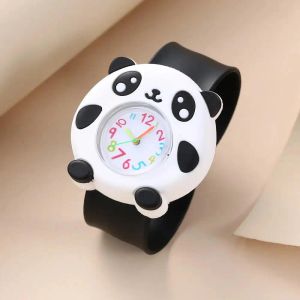 Watches Baby 3D Cartoon Kids Birthday Gift Old Girl Boy Children Study Time Toy Watch Clock Free Spare Battery