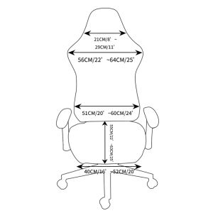 1 set PU deri oyun sandalye kapağı streç ofis sandalye kapağı elastik koltuk koltuk kapakları bilgisayar sandalyeleri için slipcovers ev