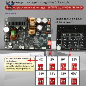 DC 6V-70V до 0-60V 15A 20A 900W 1200 Вт регулируемое регулируемое постоянное напряжение регулятор CV CC шаг вниз модуль питания XY6015L XY6020L