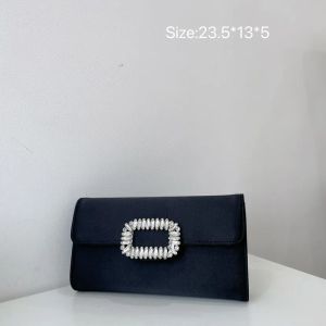 Sacca da ballo di lusso blu reale sacca frizione satinata donna donna quadrata diamond day designer borsetta spalla incrociata