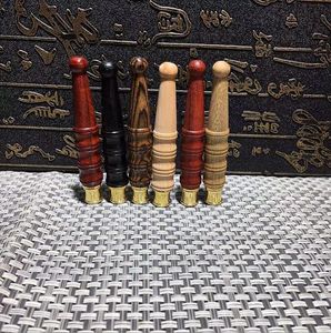 Latest Bamboo Style wooden Filter Mouthpiece Pipes 6 colors One Hitter Herb Tobacco Smoking Accessories Tools Cigarette Holder Catcher Taster Bat Tip