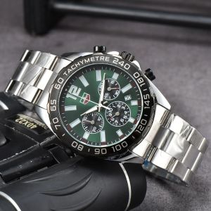 Top Brand TOG Heueritys Series Racing Sports Leisure Fashion Luxury Stainless Steel Strap Automatic Designer Movement All dial work Quartz Watches High Quality