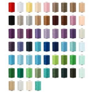 12 Axis 402 Polyester Sewing Thread Set 1000 Yards Color Manual Brodering Sewing Machine Threads DIY Hemtillbehör