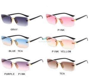 Summer Kids gradient Sunglass 2021 Boys Gilrs Frameless square Sunglasses Children ocean Glasses Eyeglasses Uv protection Beach Su9026868