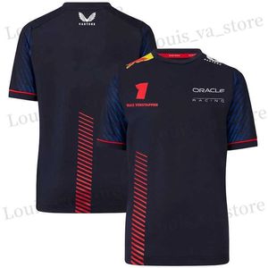 Mens T-shirts 2024 Ny F1 Racing Competition Outdoor Extreme Sports Summer Extra Stor 100-6XL T-shirt Hot Selling Red Animal Quick Torking Bre T240411