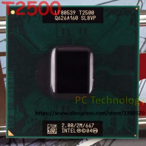 Процессор оригинал T2500 Intel Core2 Duo CPU CPU T2500 (2M Cache, 2,0 ГГц, 677 МГц FSB).